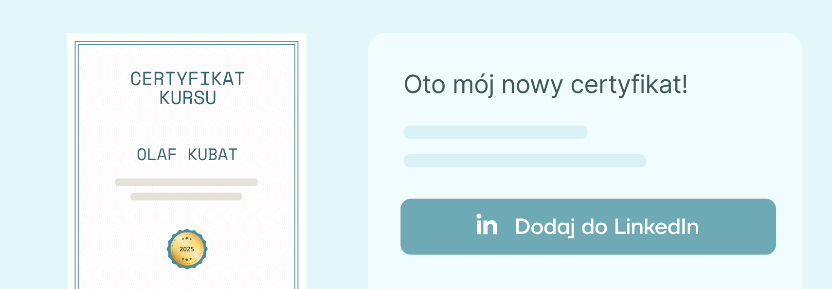 Poświadczenia LinkedIn