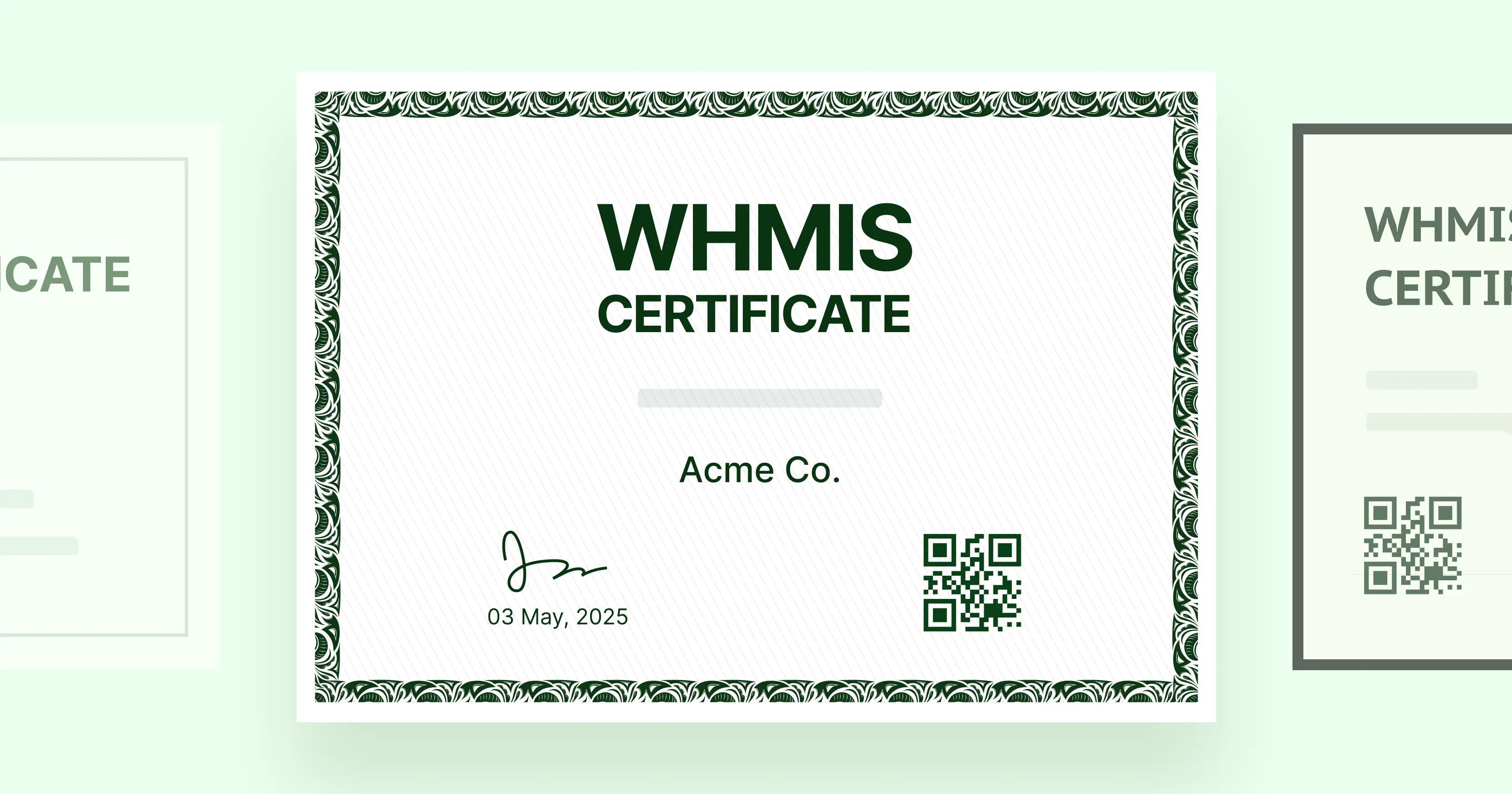 15 Editable WHMIS Certificate Templates cover image