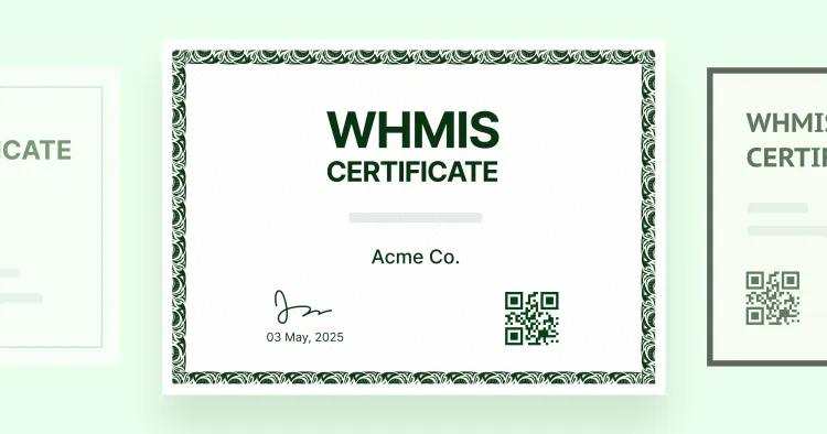 15 Editable WHMIS Certificate Templates cover image