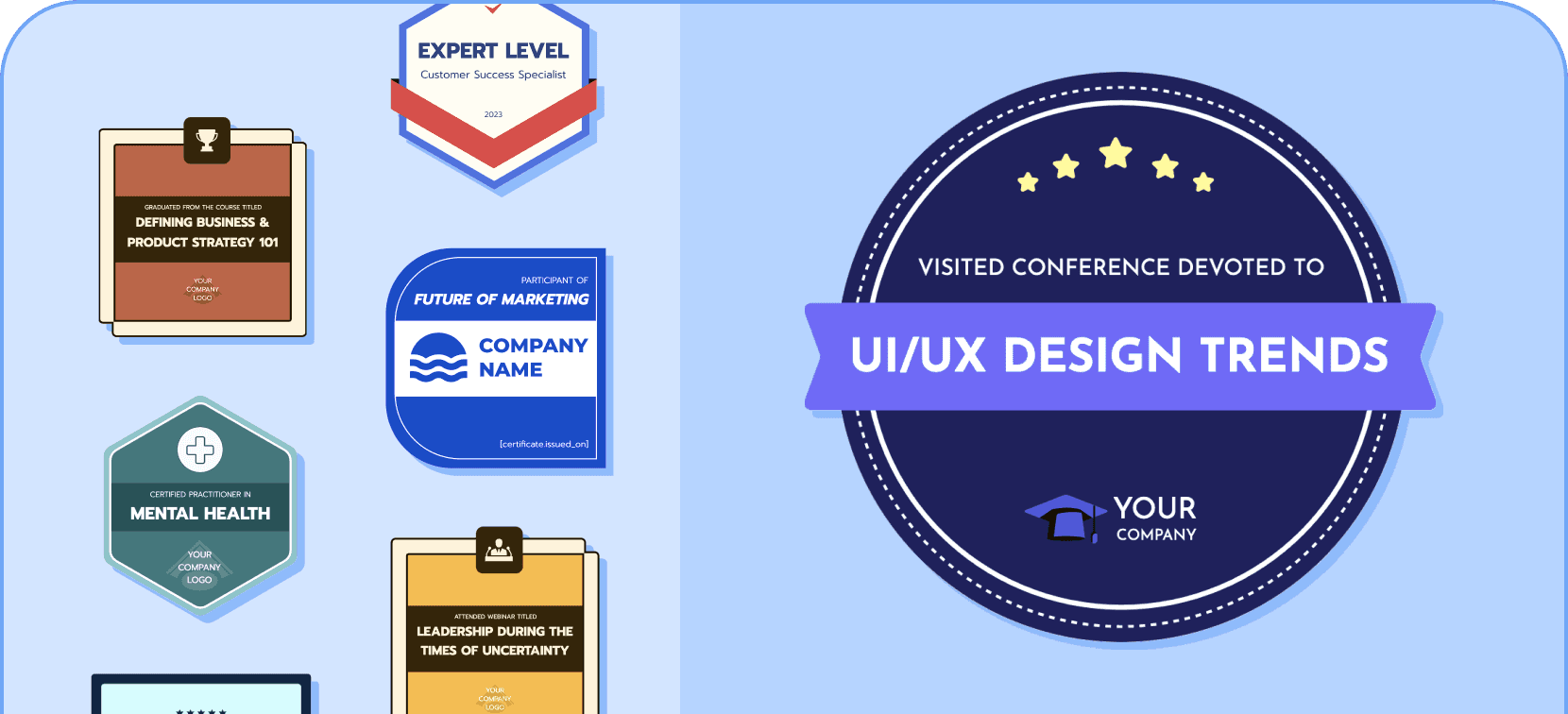 Badge Templates - Certifier features Badge Templates - Certifier features