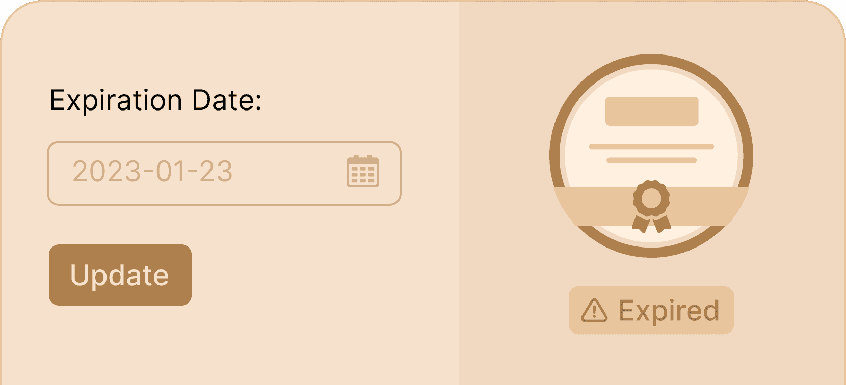 Set expiration date - Certifier features Set expiration date - Certifier features