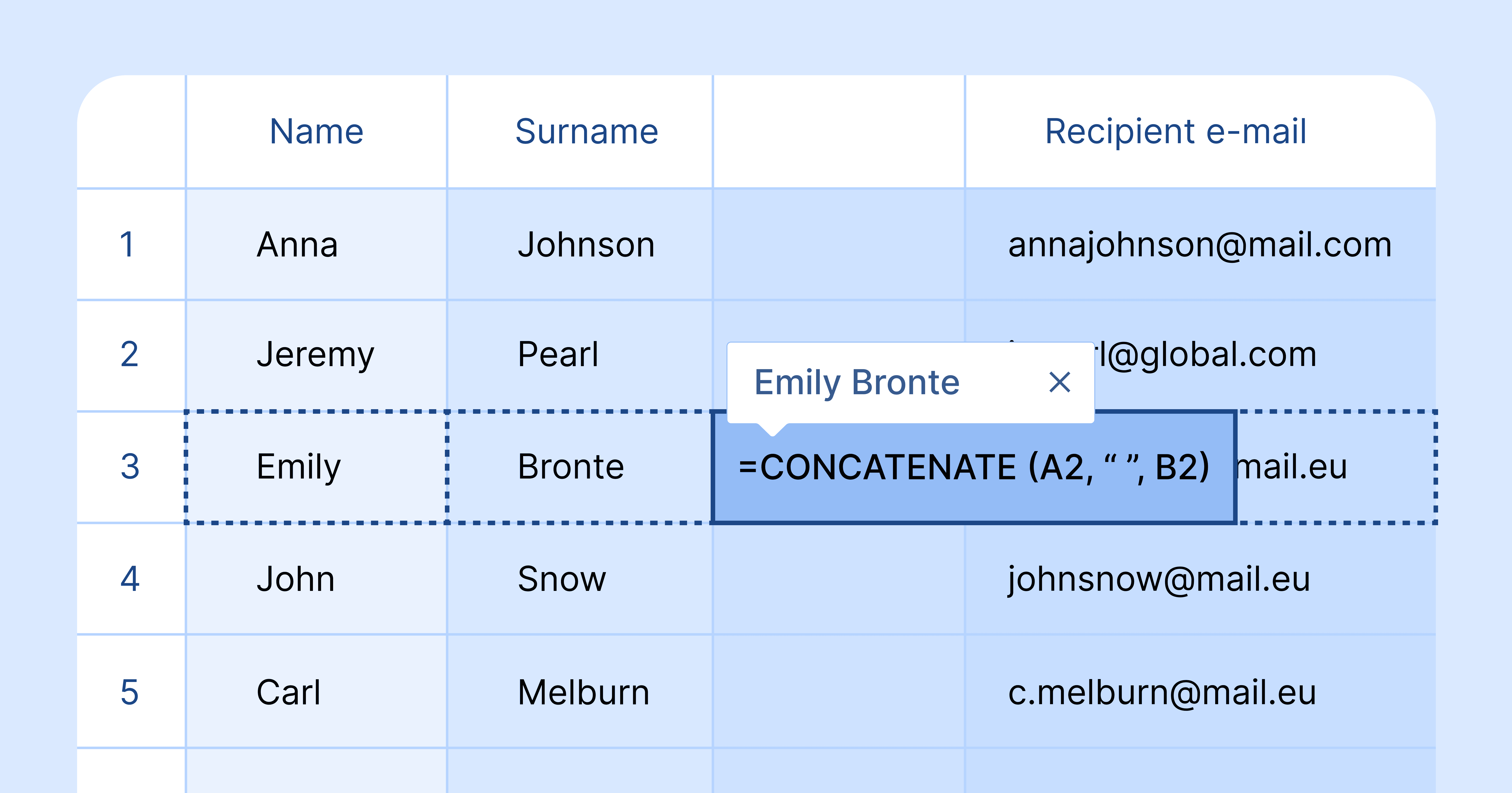How to Combine First and Last Name in Google Sheets? cover image How to Combine First and Last Name in Google Sheets? cover image