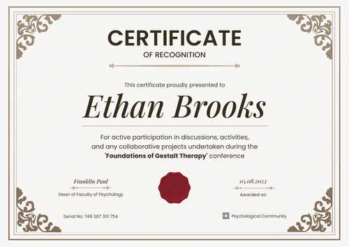 Formal and grand certificate of recognition template landscape Formal and grand certificate of recognition template landscape