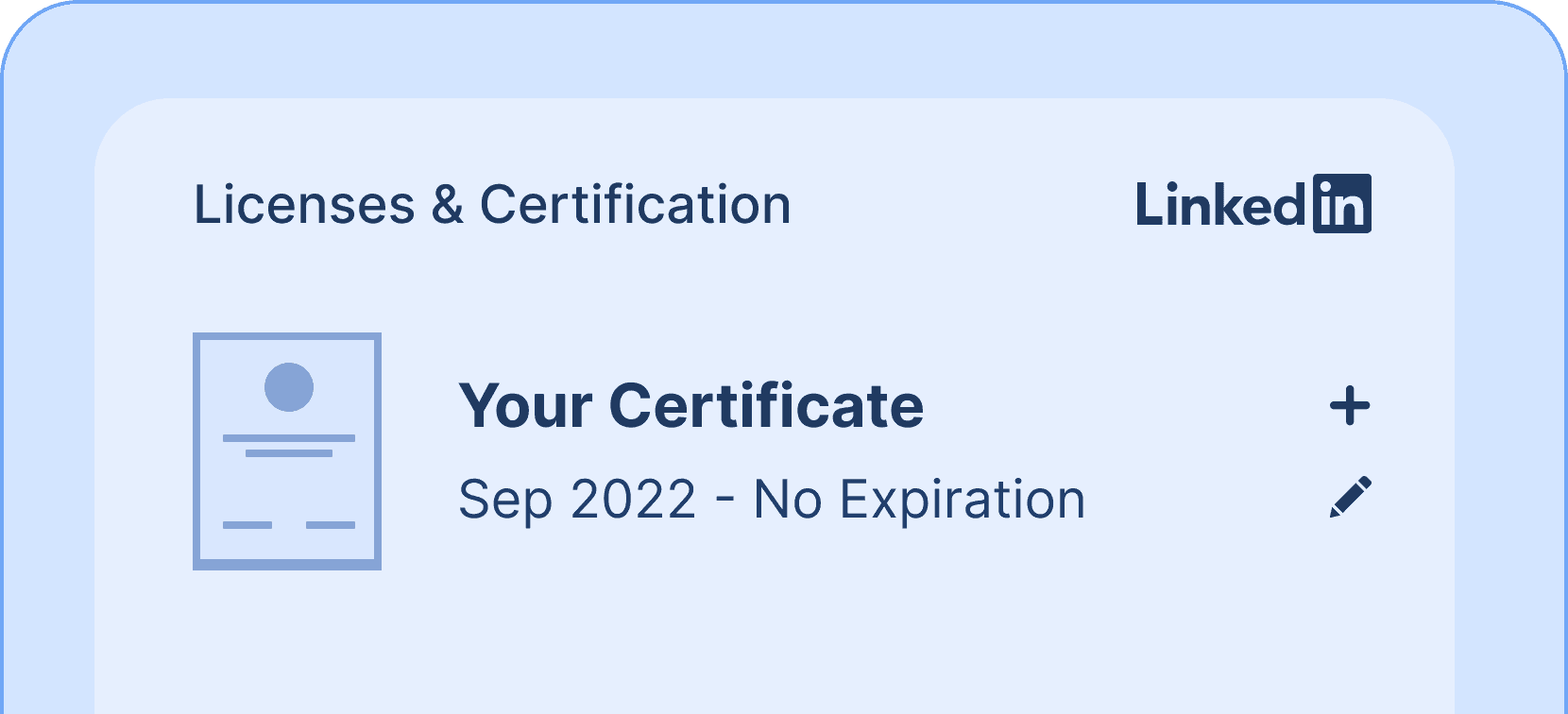 Add credentials Linkedin - Certifier features Add credentials Linkedin - Certifier features