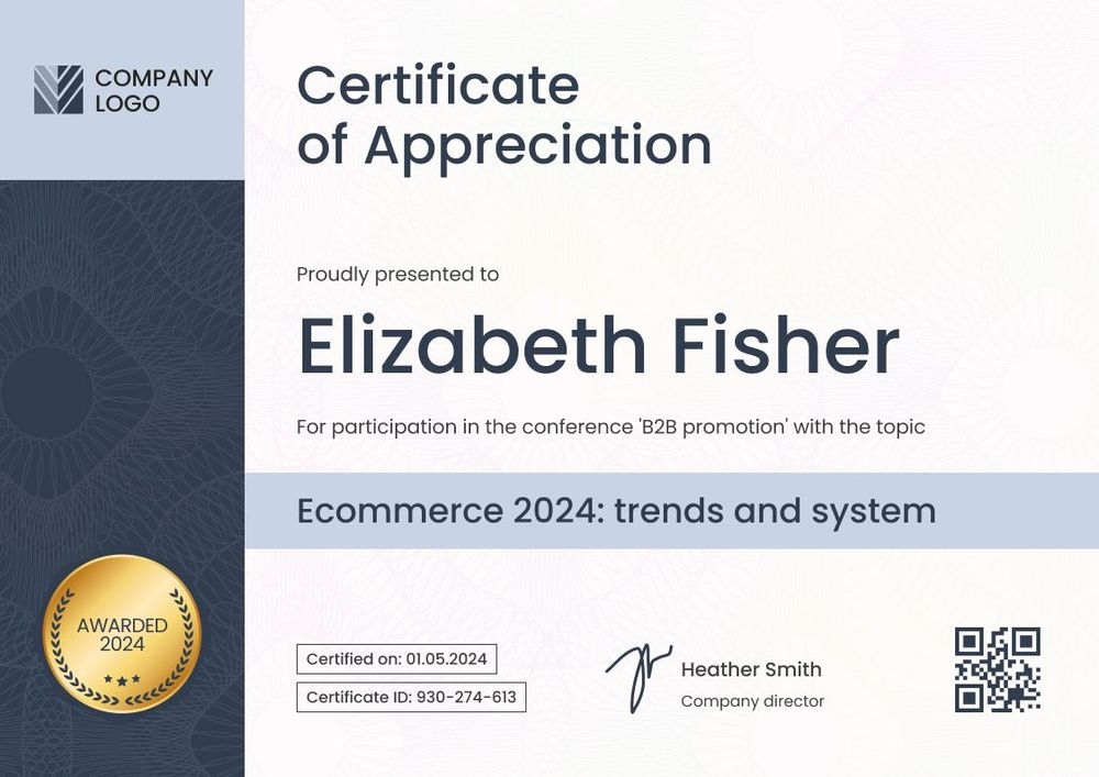 Clear and professional certificate of appreciation template landscape Clear and professional certificate of appreciation template landscape