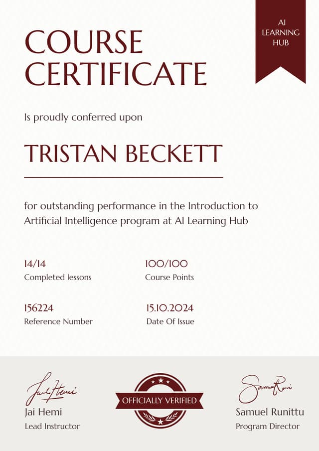 Certificate thumbnail Certificate thumbnail