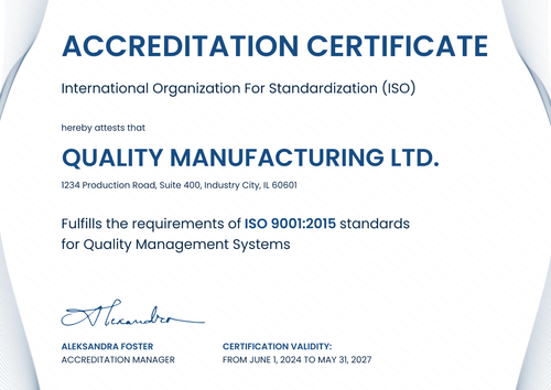 Traditional and formal accreditation certificate template Traditional and formal accreditation certificate template