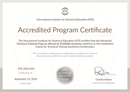 Subtle and formal accreditation certificate template Subtle and formal accreditation certificate template