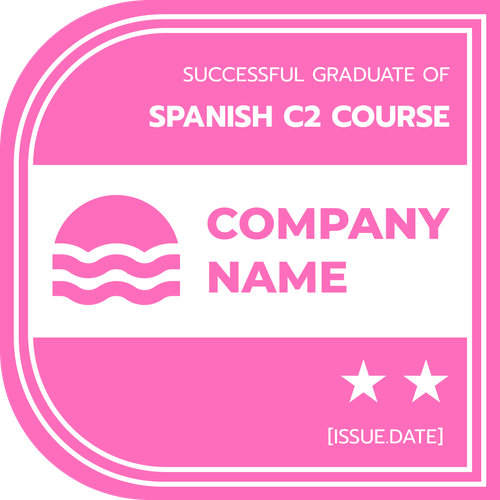 Download Free Simple & Cohesive Course Badge Template Download Free Simple & Cohesive Course Badge Template