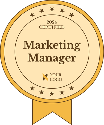 Download Free Modern & Compact Completion Badge Template Download Free Modern & Compact Completion Badge Template