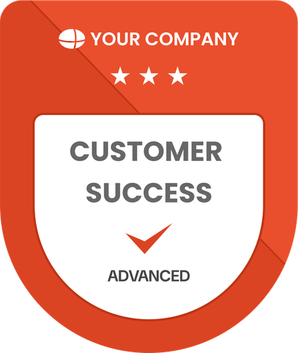 Download Free Simple & Striking Completion Badge Template Download Free Simple & Striking Completion Badge Template