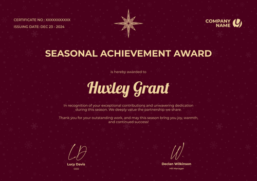 Free Simple Red Christmas Gift Certificate Template - Edit Online for Free Landscape Free Simple Red Christmas Gift Certificate Template - Edit Online for Free Landscape