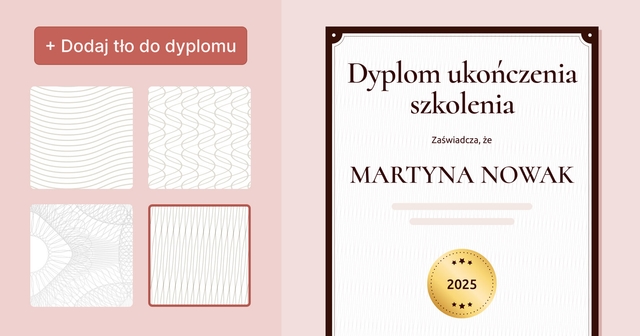 Unikalne tło do dyplomu: +50 darmowych szablonów