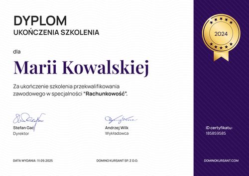 Zorganizowany dyplom wzór – pozioma Zorganizowany dyplom wzór – pozioma