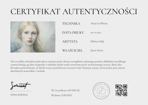 Formalny certyfikat autentyczności wzór za darmo – pozioma Formalny certyfikat autentyczności wzór za darmo – pozioma
