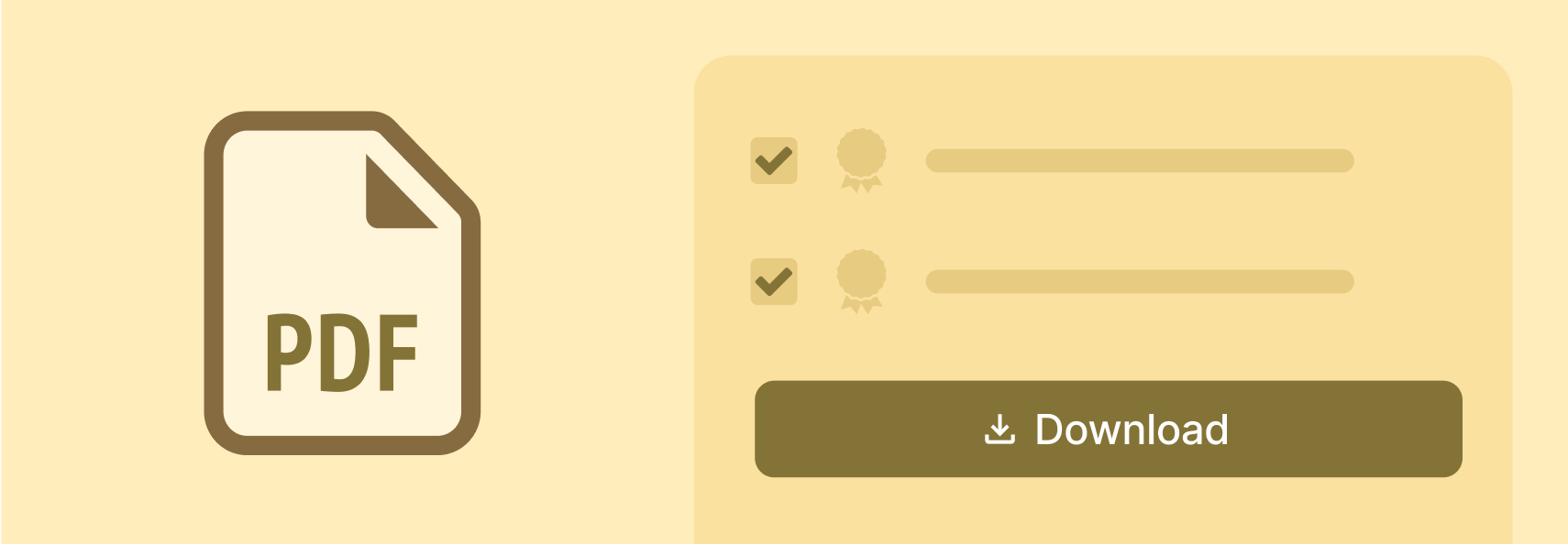Download badges as PDF/CSV Download badges as PDF/CSV