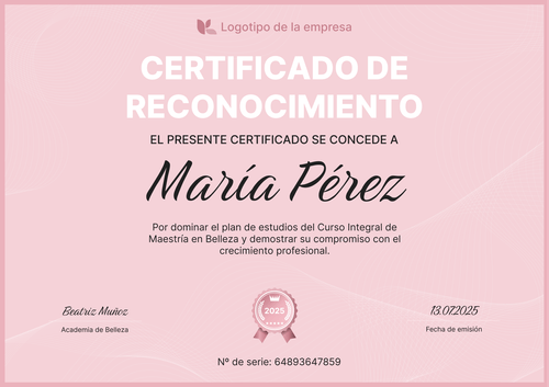 Plantilla de reconocimientos limpia y sencilla – Horizontal Plantilla de reconocimientos limpia y sencilla – Horizontal