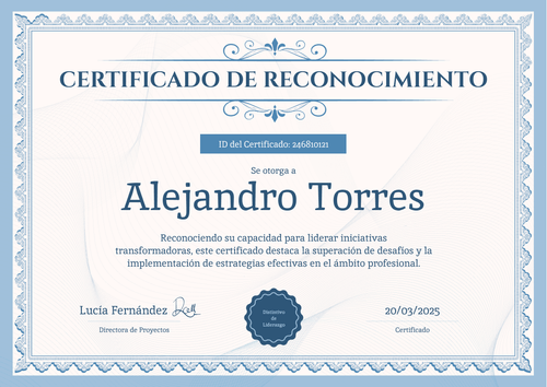 Plantilla de reconocimientos formal y distinguida – Horizontal Plantilla de reconocimientos formal y distinguida – Horizontal