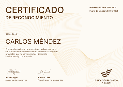 Plantilla de reconocimientos distintiva y funcional – Horizontal Plantilla de reconocimientos distintiva y funcional – Horizontal
