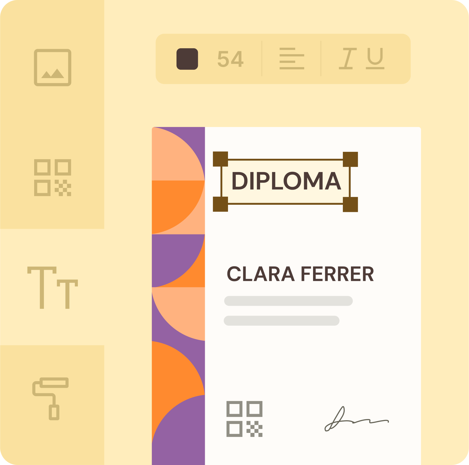 Crea diseños de certificados en cuestión de minutos Crea diseños de certificados en cuestión de minutos