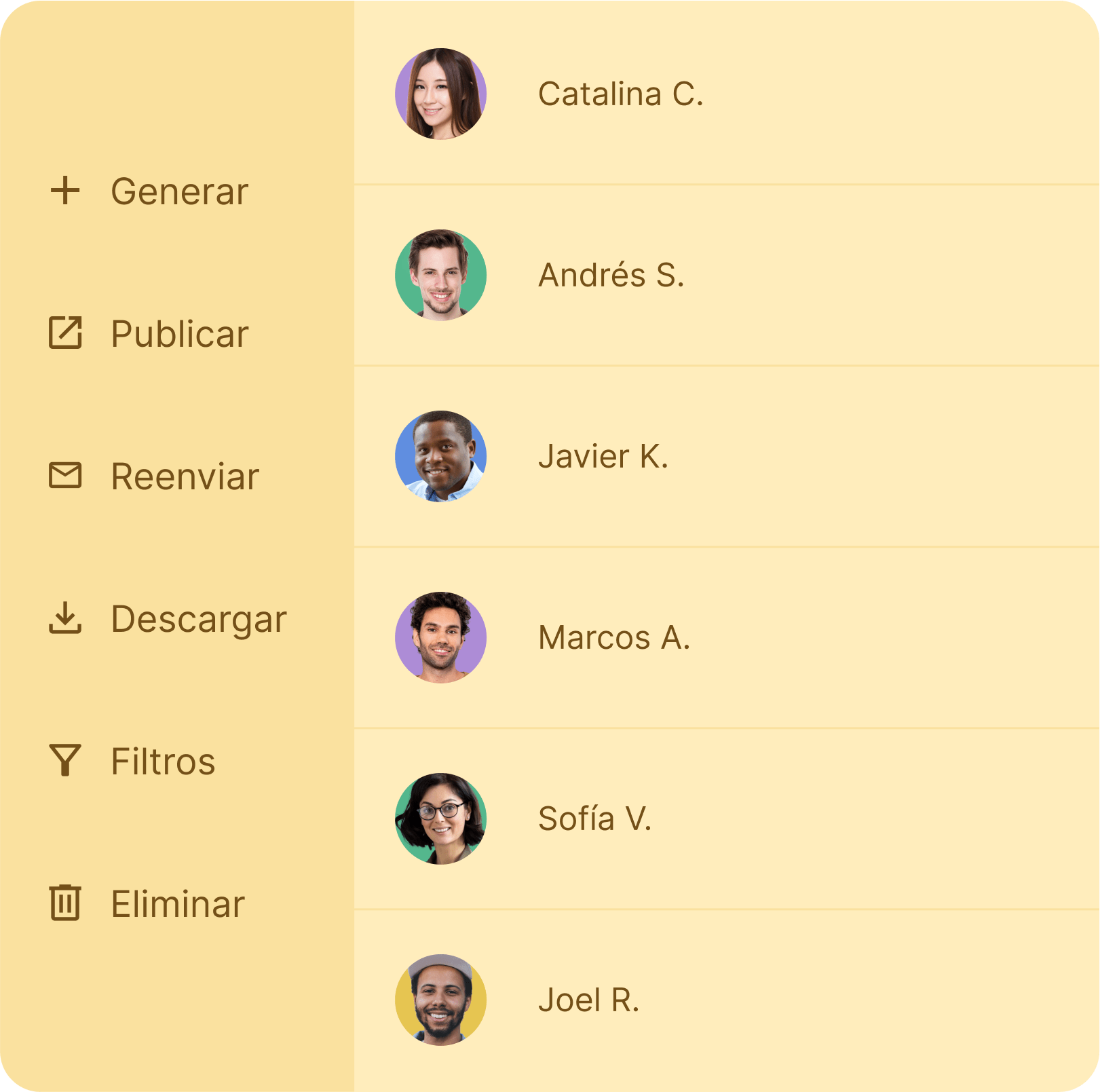 Genera credenciales digitales personalizadas en masa Genera credenciales digitales personalizadas en masa