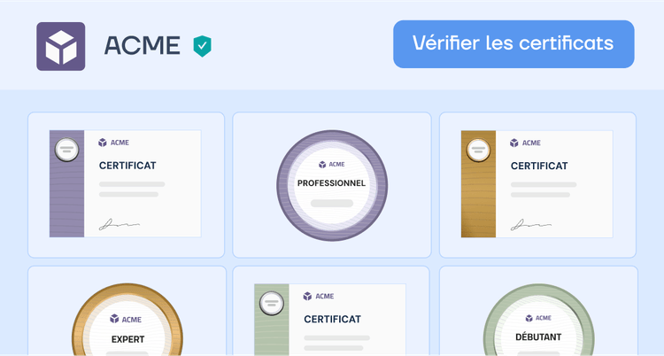 Espace certificats Espace certificats