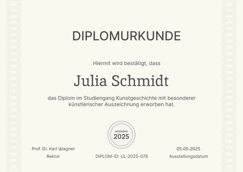 Unaufdringliche Diplom Vorlage – Querformat Unaufdringliche Diplom Vorlage – Querformat