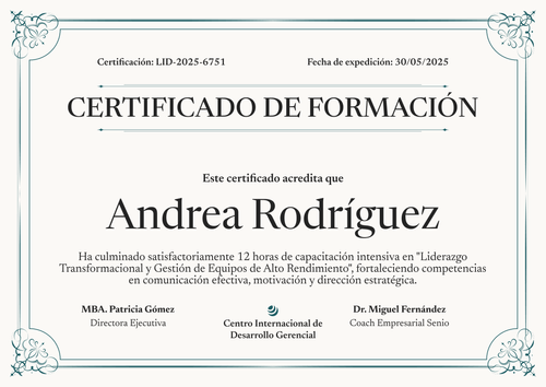 Modelo de certificado de capacitación elegante – Horizontal Modelo de certificado de capacitación elegante – Horizontal