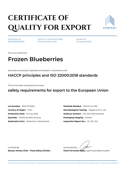 Clean Formal Certificate of Quality Template – Portrait Clean Formal Certificate of Quality Template – Portrait