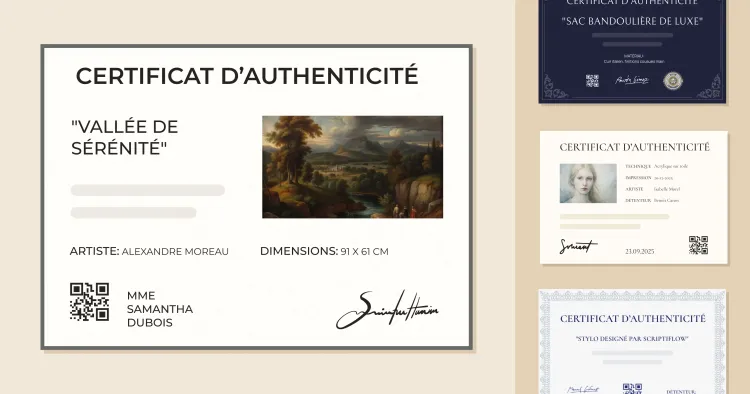 15 modèles de certificat d’authenticité à personnaliser cover image 15 modèles de certificat d’authenticité à personnaliser cover image