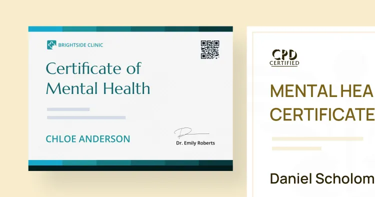 Mental Health Certificate Templates: Editable & Free cover image Mental Health Certificate Templates: Editable & Free cover image